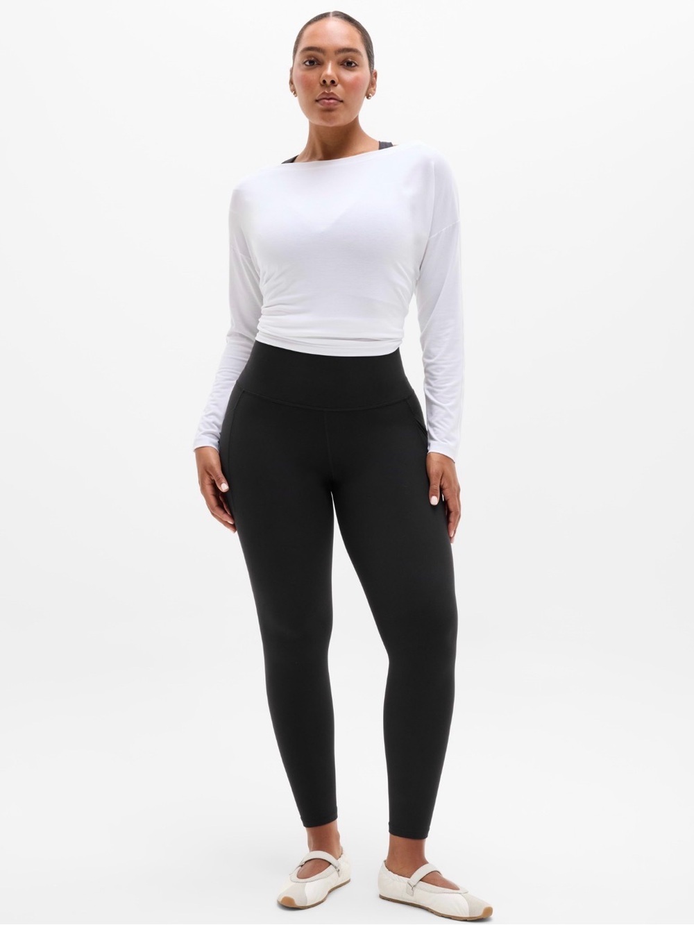 NWOT Athleta Salutation Stash Black Tight Size 3X